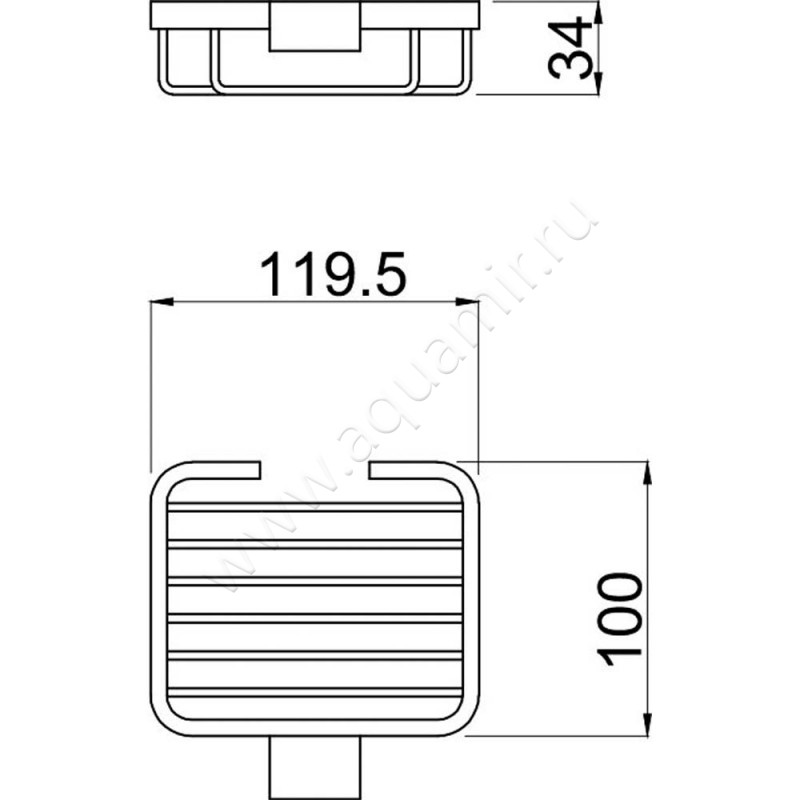 Мыльница Allen Brau Infinity 6.21005-00 размеры