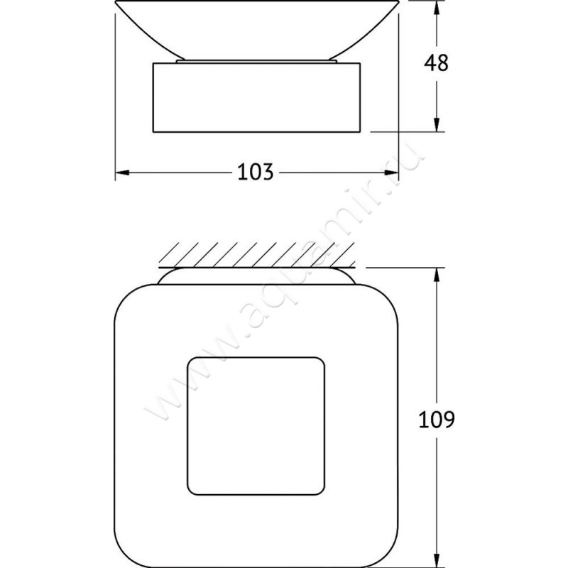 Мыльница Artwelle Regen 8322 размеры