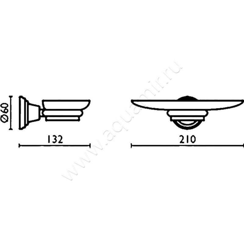 Мыльница Bagno & Associati Canova CA 133 92 размеры
