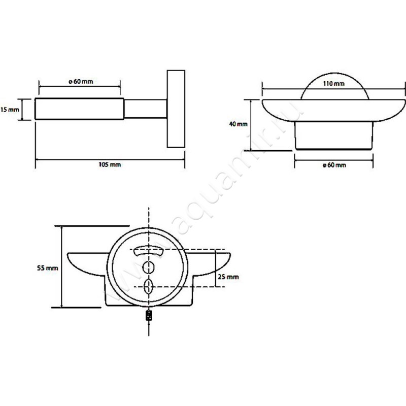 Мыльница Bemeta Coral 158108042 размеры