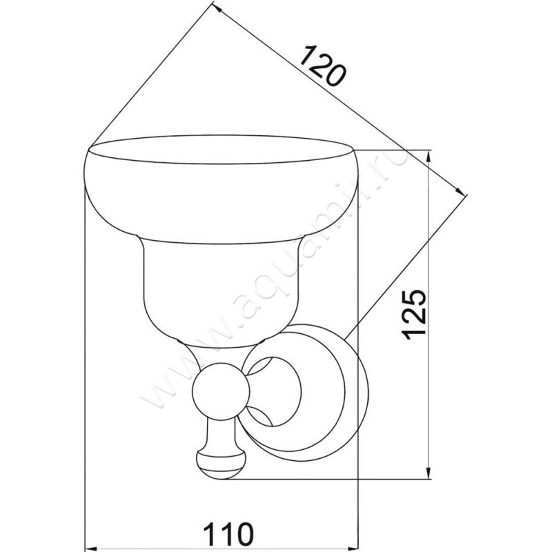Мыльница Boheme Provanse 10803 размеры