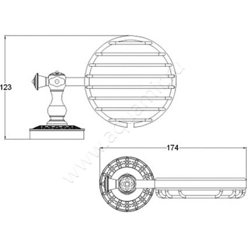 Мыльница Bronze de Luxe K25202 размеры
