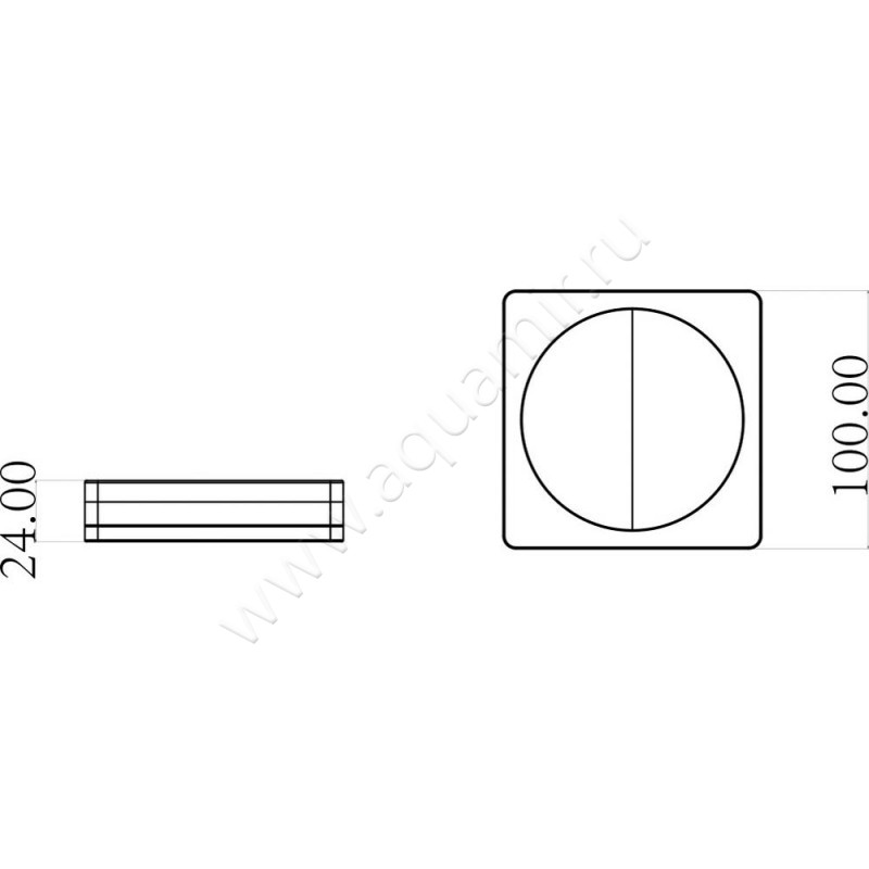 Мыльница Boheme 10960-W-CR размеры