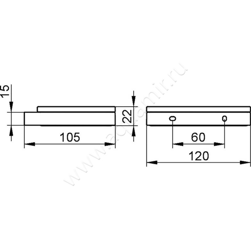 Мыльница Keuco Edition 11 11155 039000 размеры