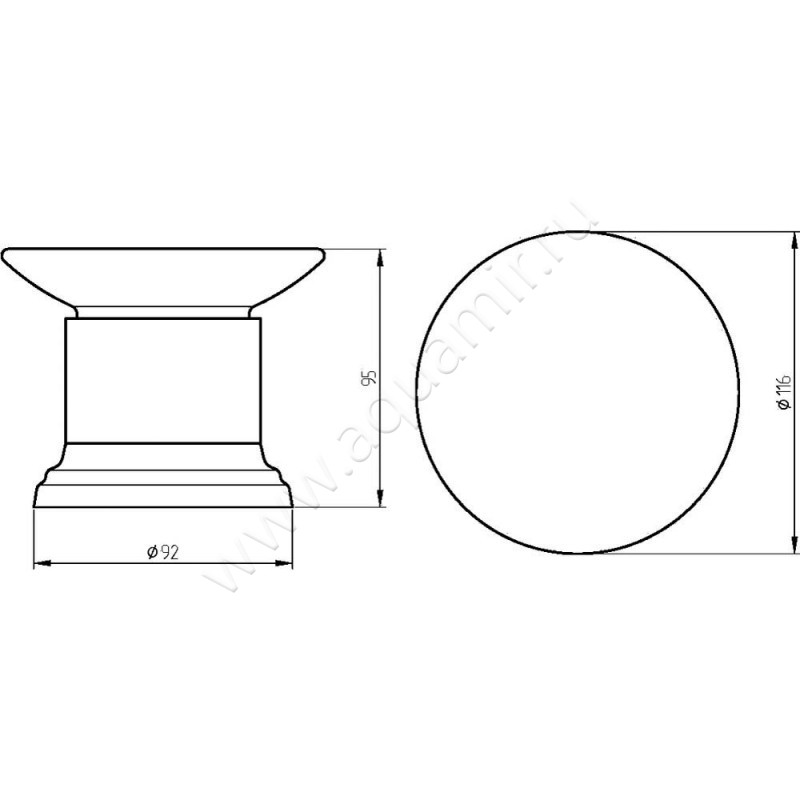 Мыльница Migliore Mirella 17228 размеры