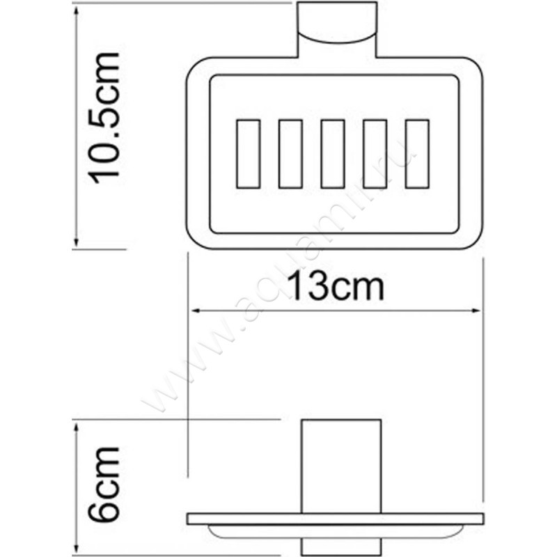 Мыльница Wasserkraft Exter K-5269 размеры