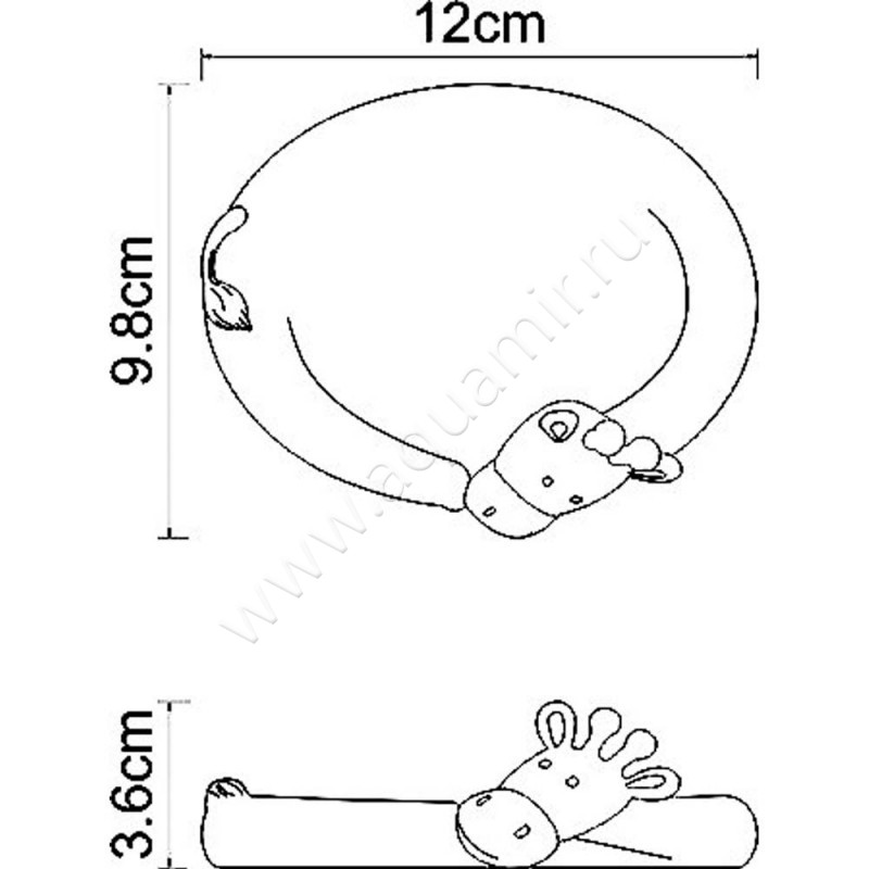 Мыльница Wasserkraft Lippe K-8129 размеры