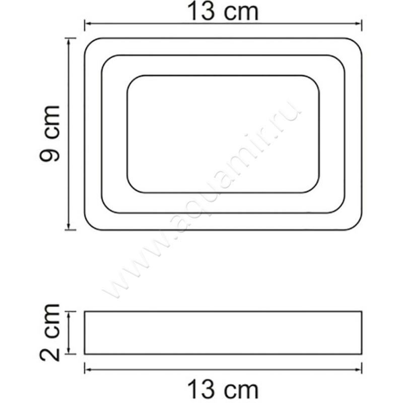 Мыльница Wasserkraft Oder K-9629 размеры