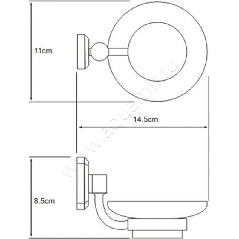 Мыльница Wasserkraft Oder K-3029 размеры