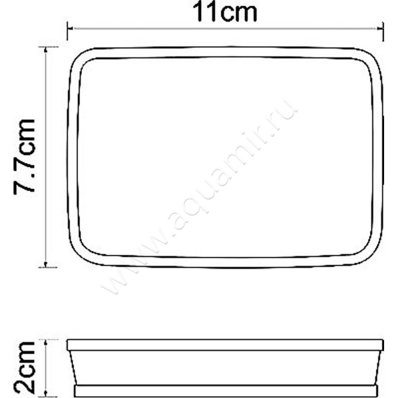 Мыльница Wasserkraft Rossel K-5729 размеры