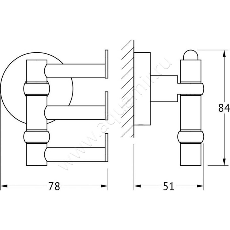 Крючок Artwelle Harmonie HAR 010 размеры