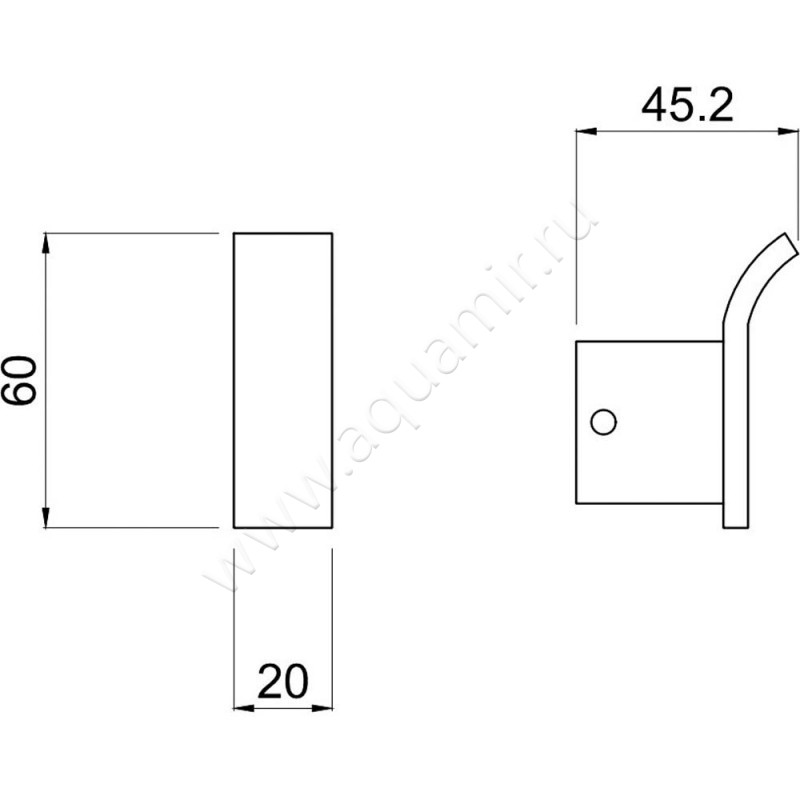 Крючок Allen Brau Infinity 6.21001-31 размеры