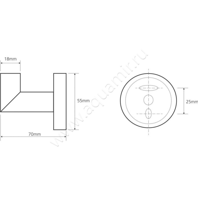 Крючок Bemeta Omega 104206022 размеры