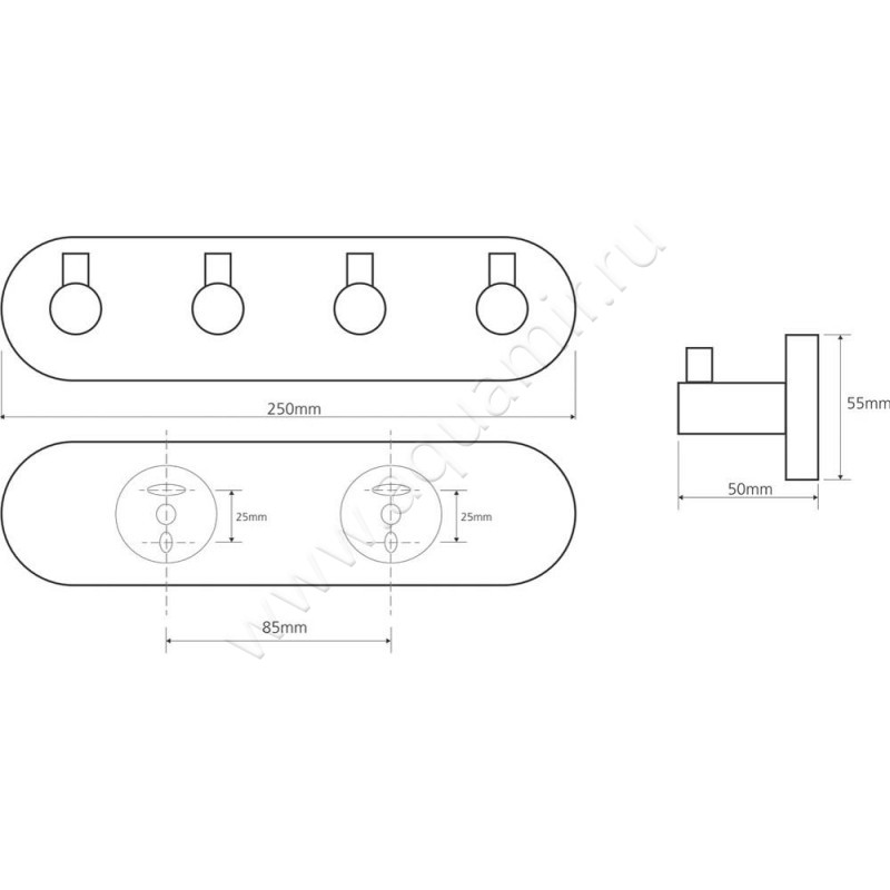 Крючок Bemeta Omega 104405212 размеры