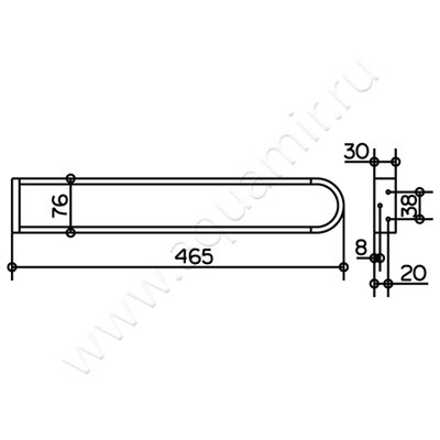 Полотенцедержатель Keuco Edition 300 30019010000 размеры