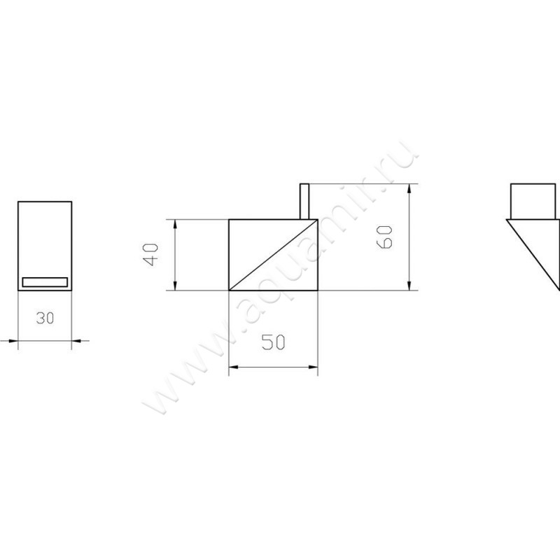 Крючок Boheme New Venturo 10316-CR размеры