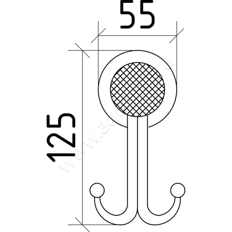 Крючок Boheme Royal Cristal 10926-G-B размеры