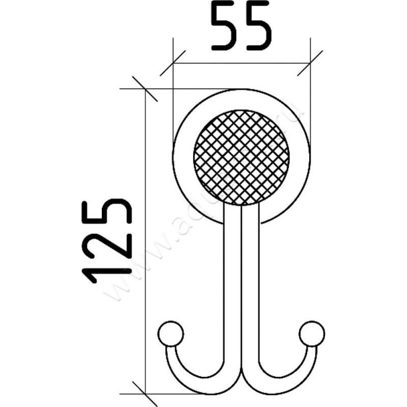 Крючок Boheme Royal Cristal 10926-CR размеры