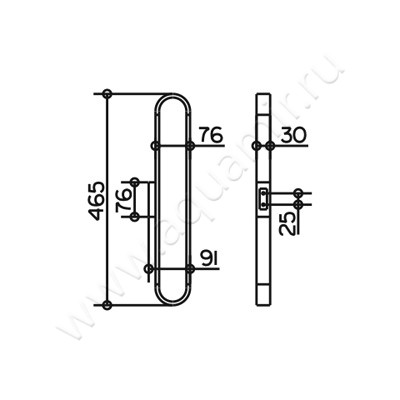 Полотенцедержатель Keuco Edition 300 30070010000 размеры