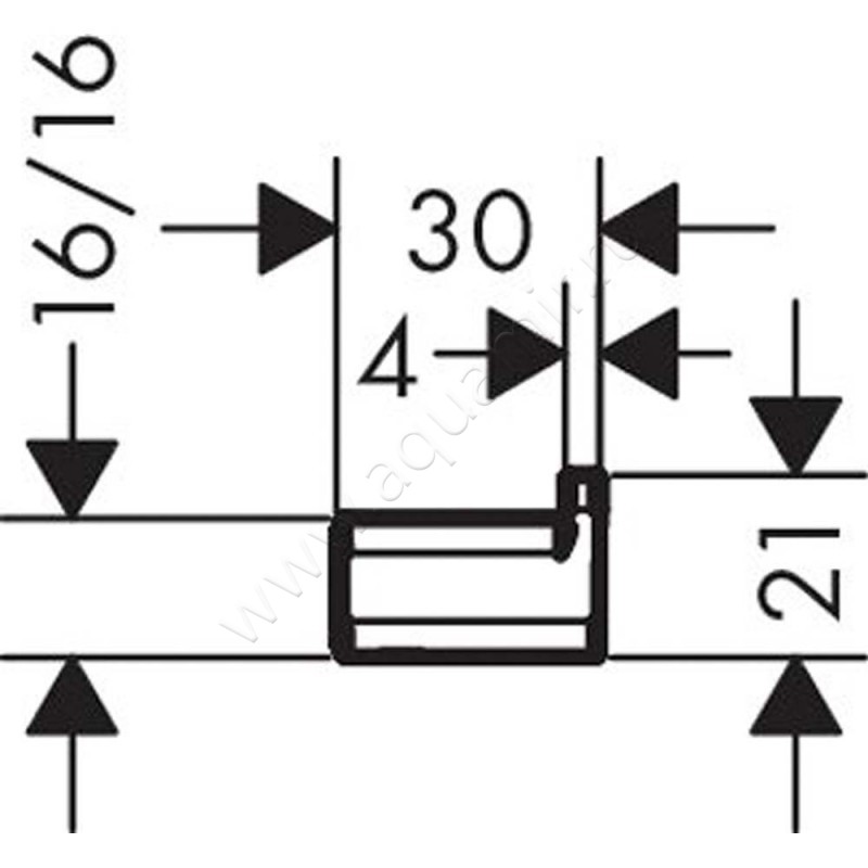 Крючок Hansgrohe AddStoris 41742990 размеры