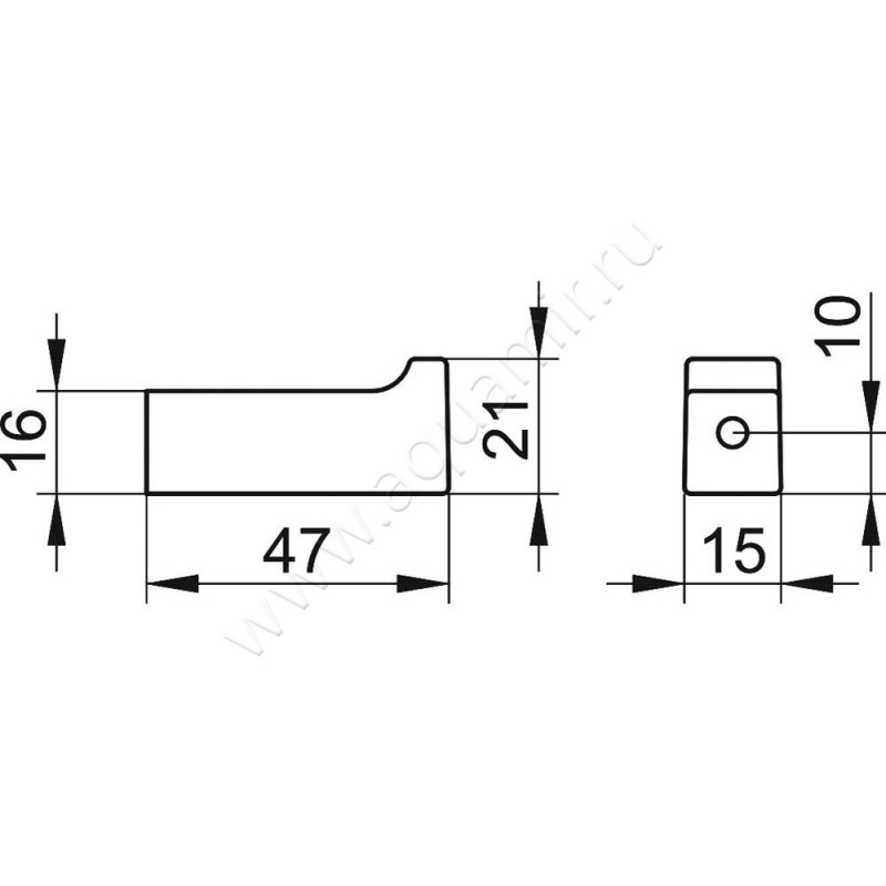 Крючок Keuco Edition 11 11114130000 размеры