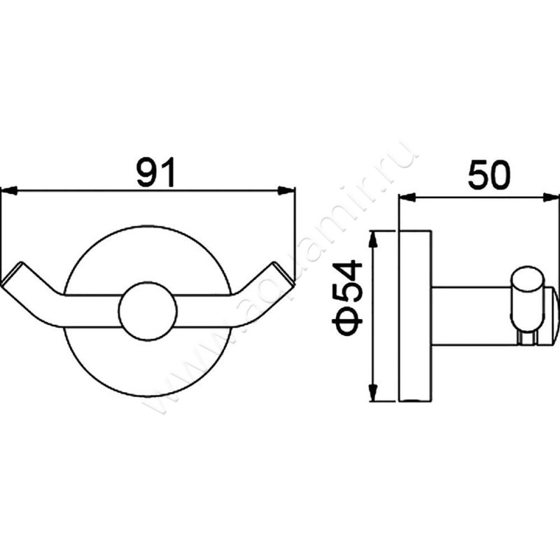 Крючок Timo Saona 13012-03 размеры