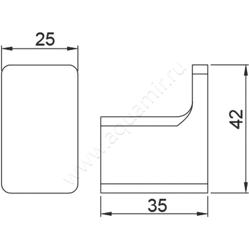 Крючок Timo Selene 14011-03 размеры