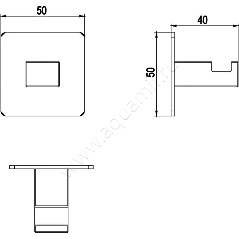 Крючок Timo Selene 10013-00 размеры