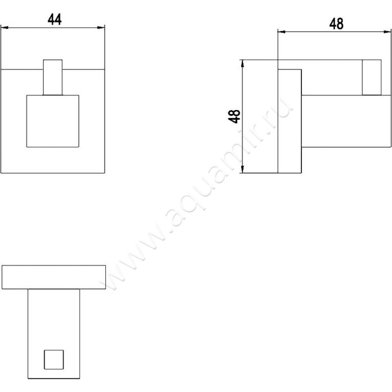 Крючок Timo Selene 10011-00 размеры