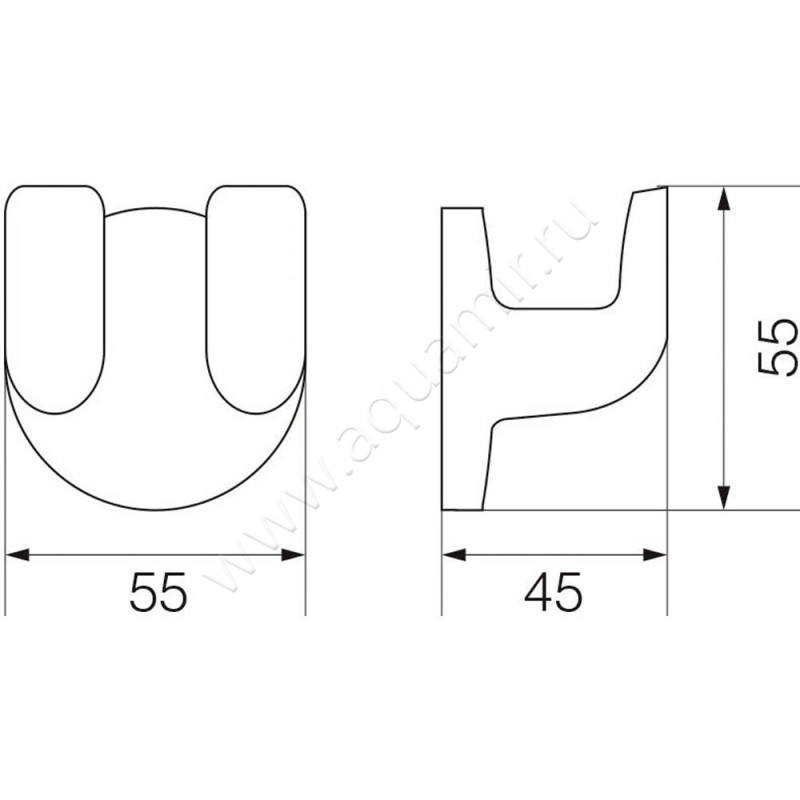 Крючок Veragio Oscar OSC-5232.BR размеры