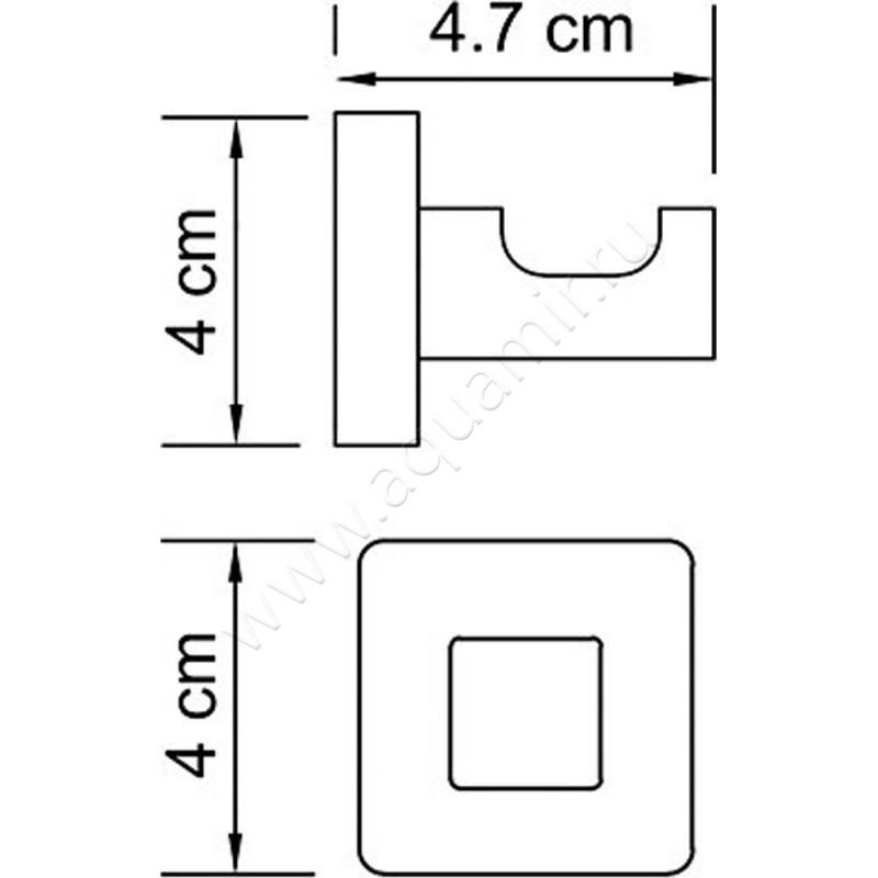 Крючок Wasserkraft Dill K-3923 размеры