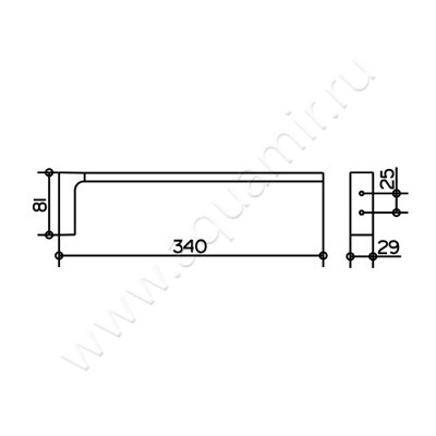 Полотенцедержатель Keuco Edition 11 11122010000 размеры