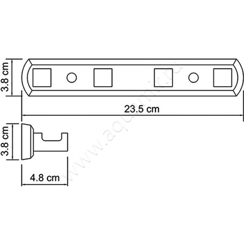 Крючок Wasserkraft Lippe K-6574 размеры