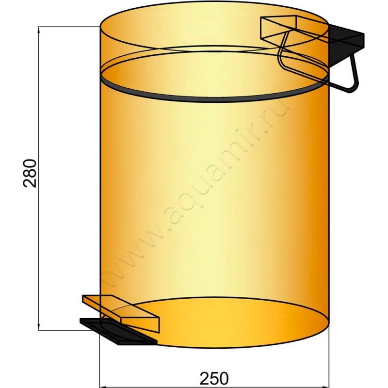 Ведро для мусора Boheme Medici 10630 размеры