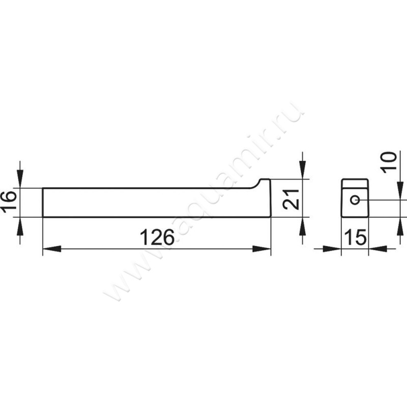 Бумагодержатель для запасных рулонов Keuco Edition 11 11163030000 размеры