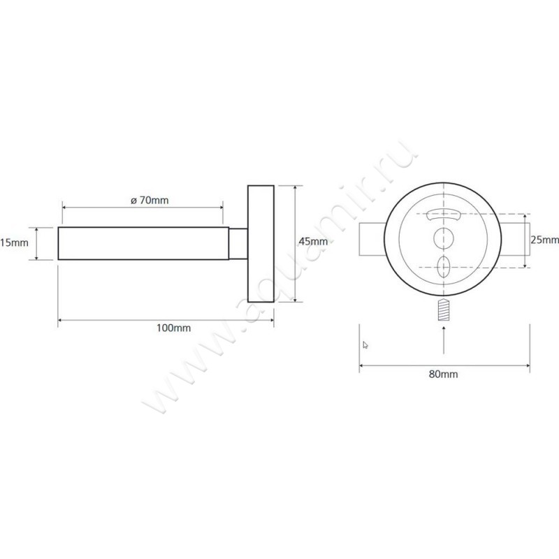 Держатель для фена Bemeta Omega 101117012 размеры