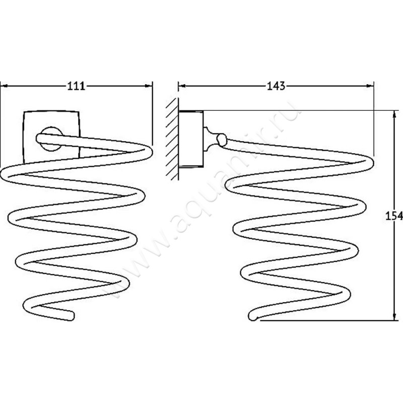 Держатель для фена FBS Esperado ESP 080 размеры