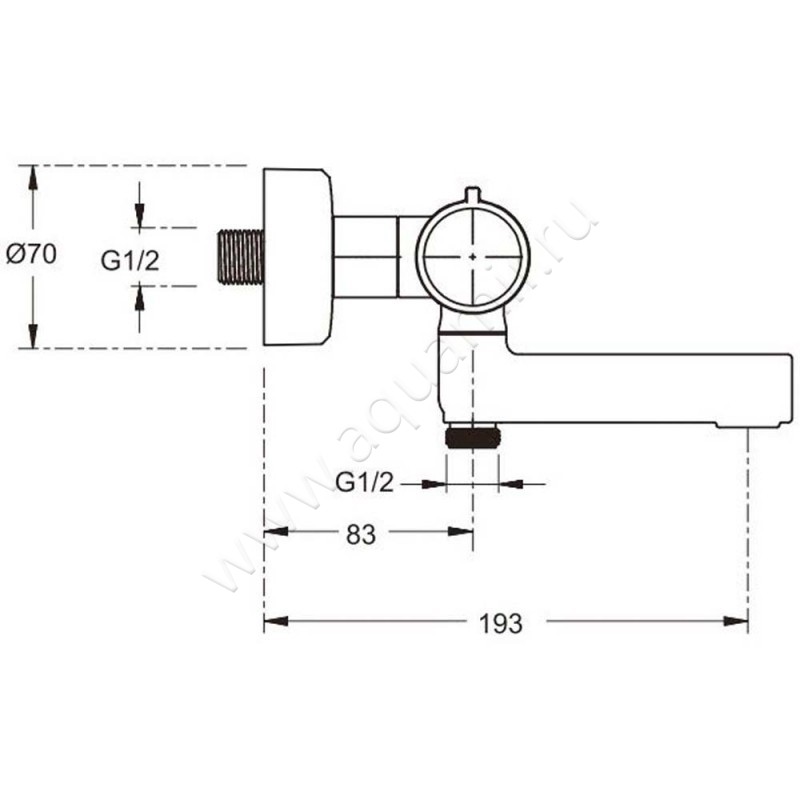 Душевая стойка Jacob Delafon Atom E26238-CP размеры