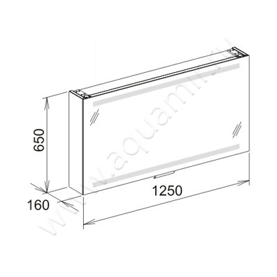Зеркальный шкаф с подсветкой Keuco Edition 300 30202171201 размеры