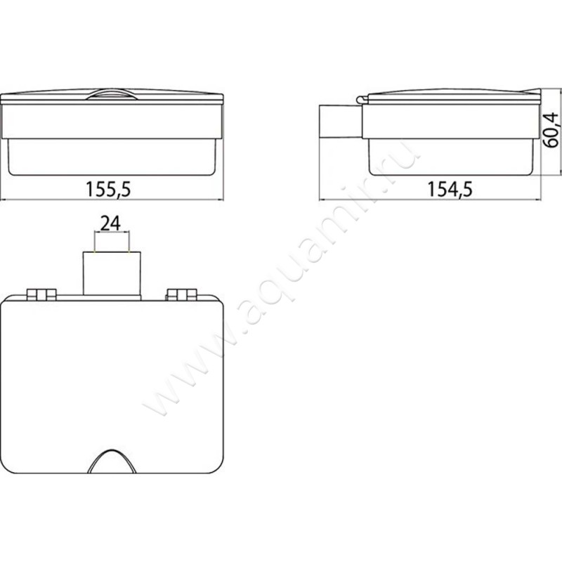 Держатель для салфеток Emco Loft 0539 001 01 размеры