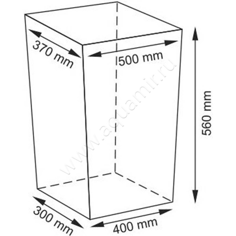Корзина для белья Wasserkraft Lippe WB-450-L размеры