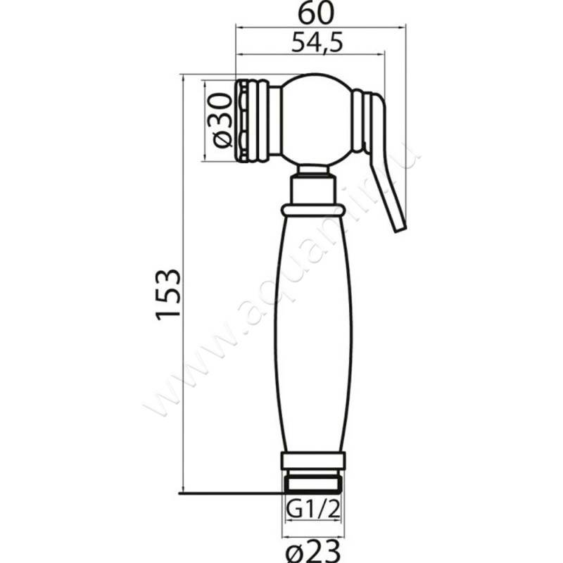 Гигиенический душ Cezares Articoli Vari CZR-ID4-01 размеры