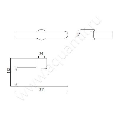Полотенцедержатель Emco Fino 845500100 размеры