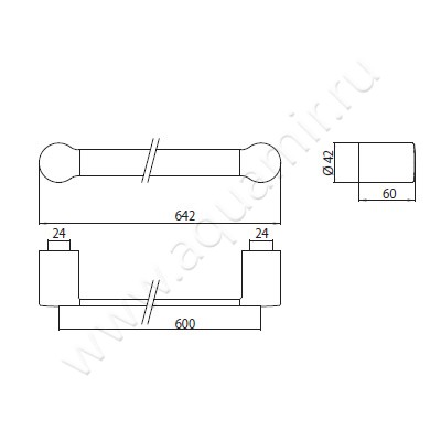 Полотенцедержатель Emco Fino 846000160 размеры