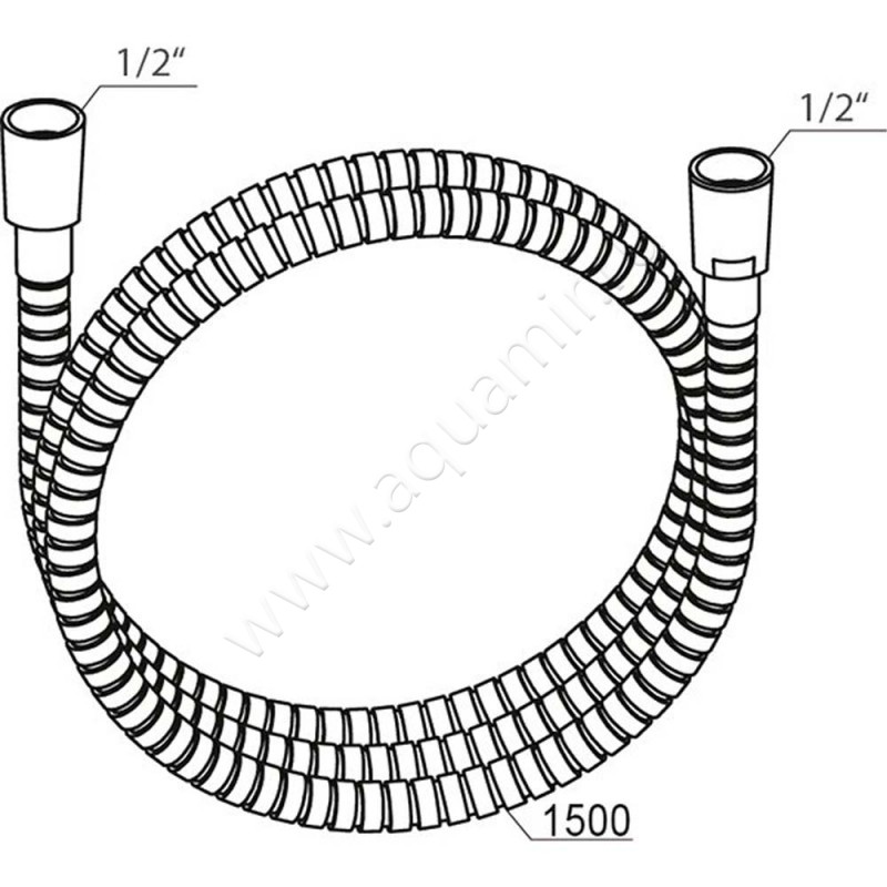 Душевой шланг Ravak X07P340 размеры