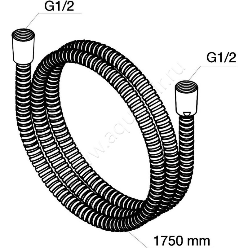 Душевой шланг AM.PM F0400264 размеры