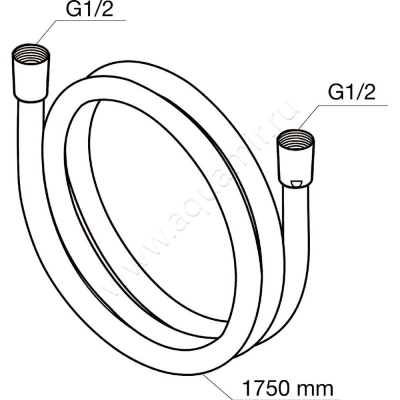 Душевой шланг AM.PM F0400164 размеры