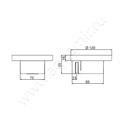 Мыльница настенная Emco Liaison 1730 001 00 размеры