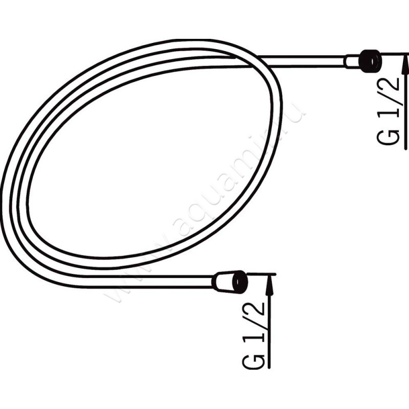 Душевой шланг Oras 241020 размеры