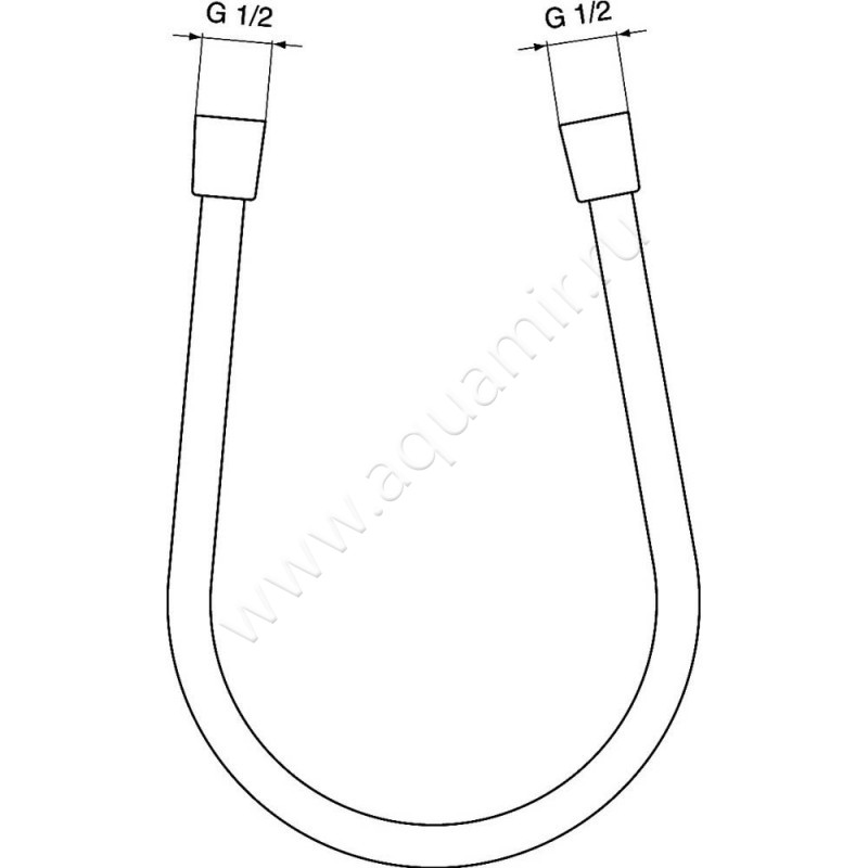 Душевой шланг Ideal Standard Idealflex A4109AA размеры